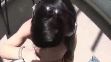 Outdoor sucking and fucking