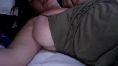 Chubby teen masturbating on webcam