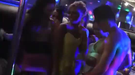 Sex striptease party in the club