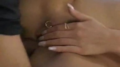 Blonde pierced anal sex
