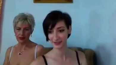 Mother and not her daughter teasing on webcam