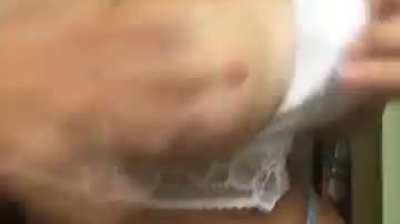 Big tits bouncing out of bra - more videos on www.amateurcams.cf