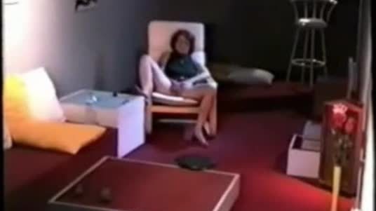 My mom masturbating in living room caught by hidden cam